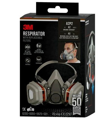 HALFMASKER 6002CN A2P2 SET (1ST)