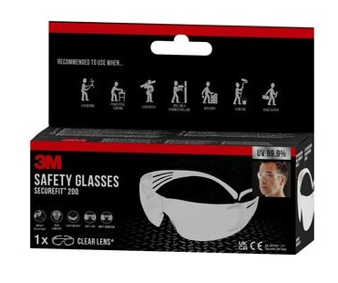 LUNETTES DE SECURITE SF200  TRANSP (1PC)
