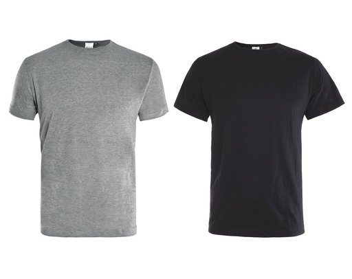 T-SHIRT GRIS/NOIR 2PACK (2PC)