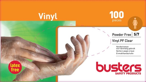 [1048525001] DISPOSABLE VINYL PF CLEAR (100ST)