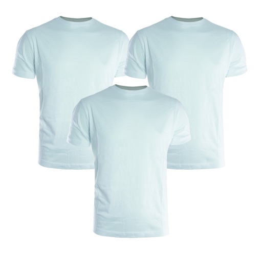 T-SHIRT 3PACK WIT (3ST)